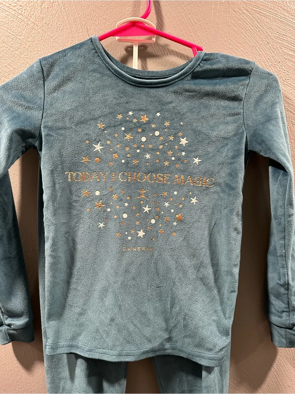 Kids Blue 'Today I Choose Magic' Long Sleeve Set
